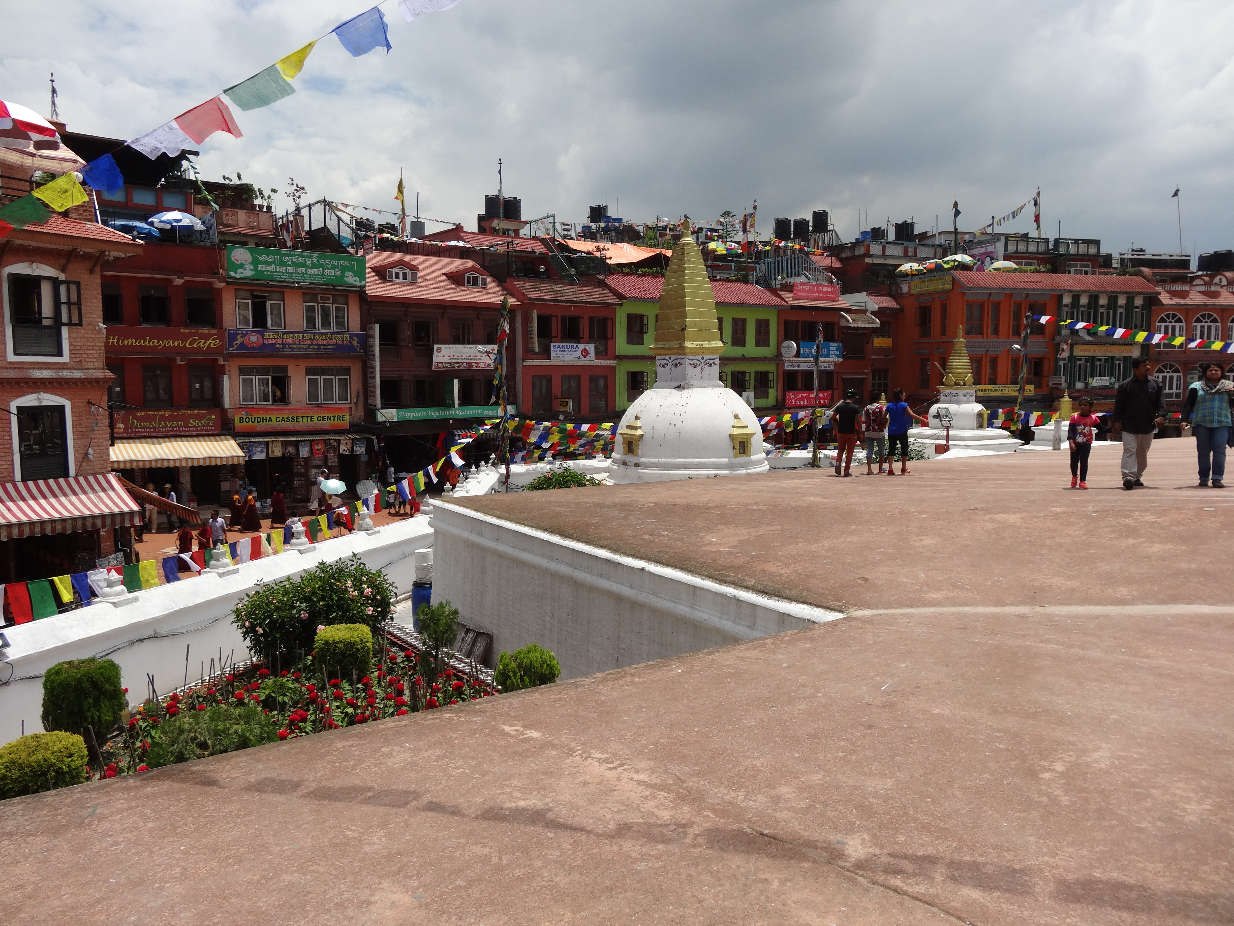 Boudhanath, Nepal, round square
